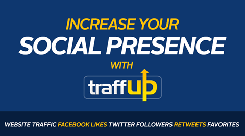 Increase your social presence with Traffup - Facebook Likes, Twitter ...