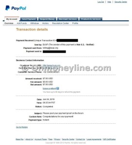 BuxP Payment 1 - Paypal