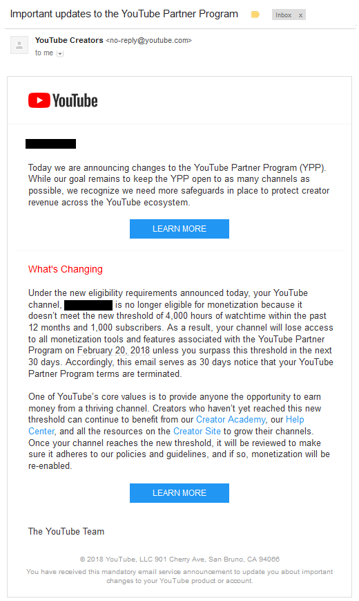 important-updates-to-the-youtube-partner-program-email
