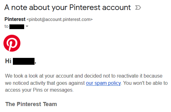 a-note-about-your-pinterest-account-suspended