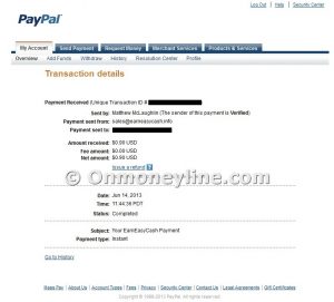 EarnEasyCash Payment 1 - Paypal