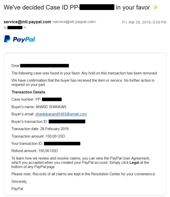paypal-scam-chargeback-weve-decided-the-case-in-your-favor