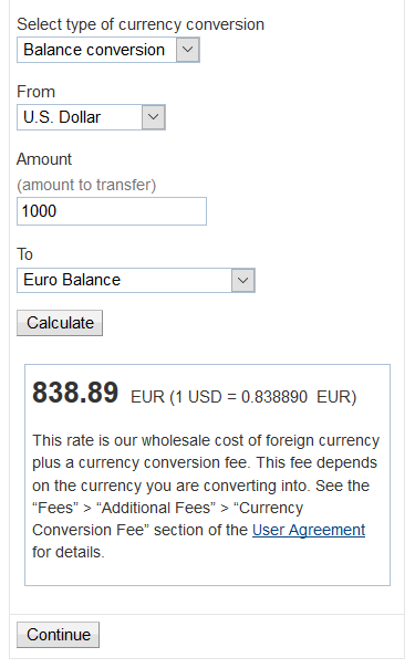 109. Paypal USD-EUR Currency Conversion - 06-19-2018