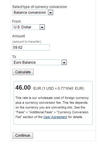 3. Paypal USD-EUR Currency Conversion - 12-10-2014