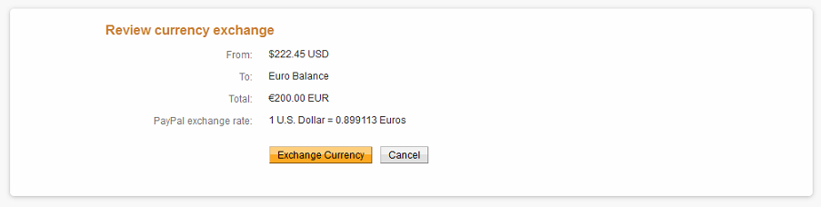 50. Paypal USD-EUR Currency Conversion - 01-22-2016