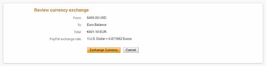 67. Paypal USD-EUR Currency Conversion - 09-20-2016