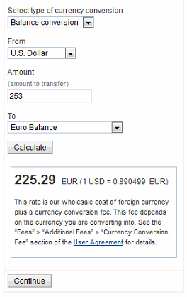 70. Paypal USD-EUR Currency Conversion - 10-29-2016