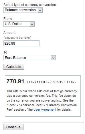 71. Paypal USD-EUR Currency Conversion - 12-25-2016