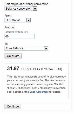9. Paypal USD-EUR Currency Conversion - 24-12-2014
