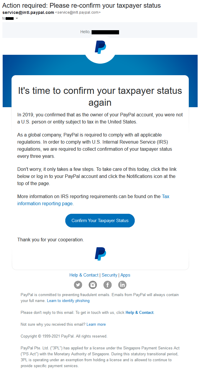 paypal-action-required-please-reconfirm-your-taxpayer-status