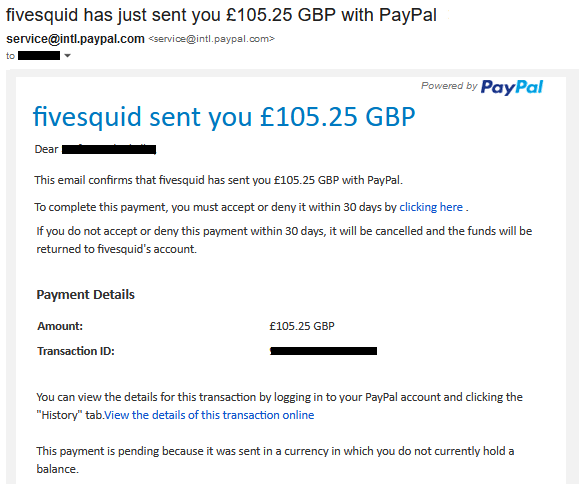fivesquid-has-just-sent-you-105-gbp-with-paypal