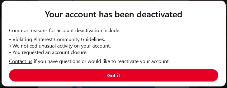 pinterest-account-deactivated-